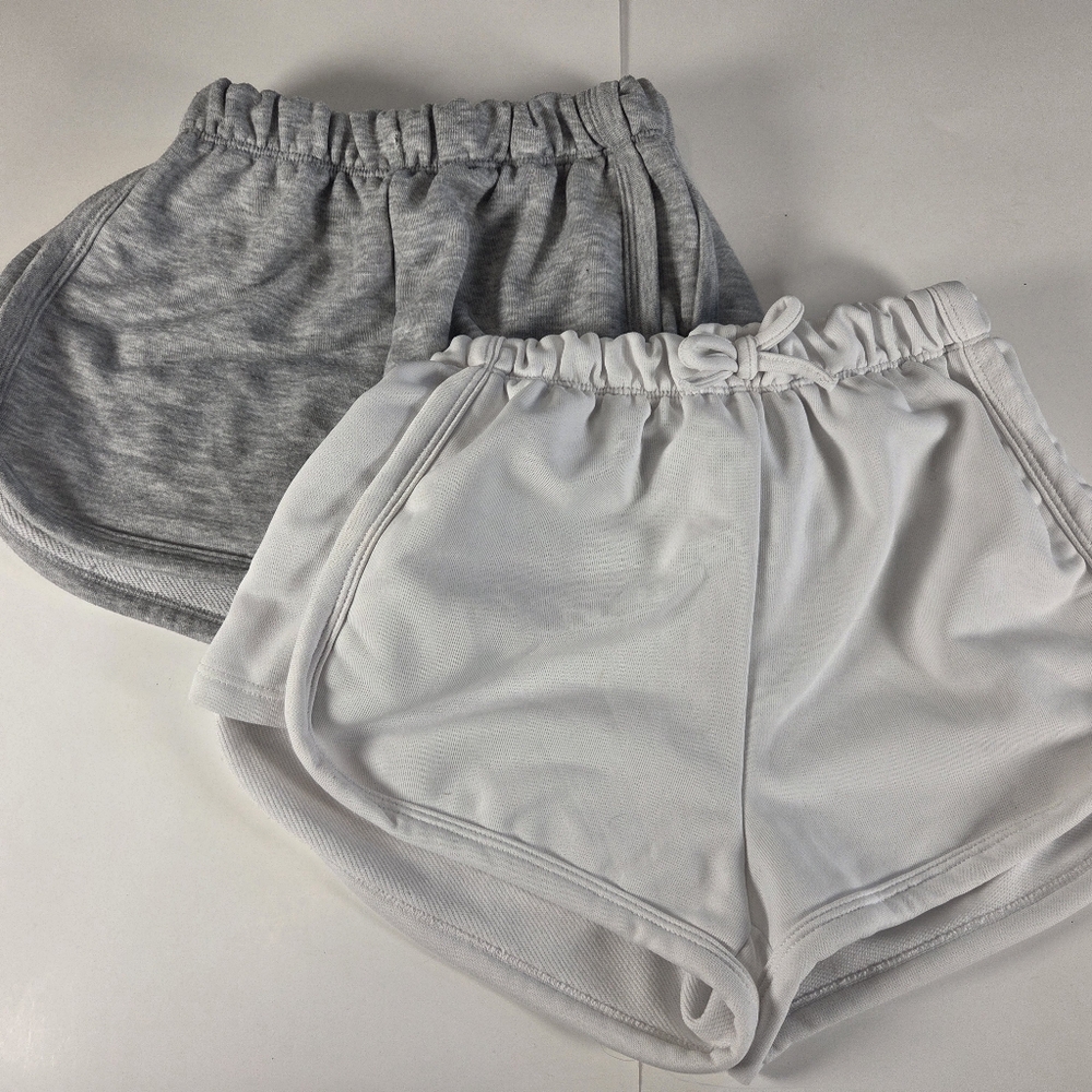 Shein Girls's Gray and White Shorts Size 11y